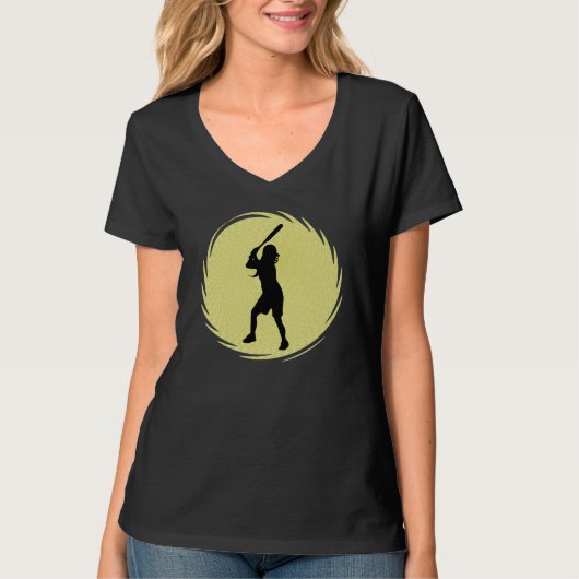 Softball Batter T-shirt (Voorkant)