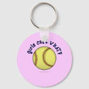 Softball-Blue Sleutelhanger
