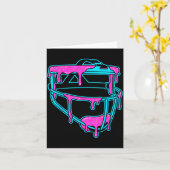 Softball Catcher Drip Ice Cream Mask Sprinkles Gam Kaart (Gele Bloem)