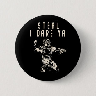 Softball Catcher Kinder Funny Baseball Player Humo Ronde Button 5,7 Cm
