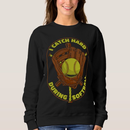 Softball Catcher Pitcher Batter  Softball Trui (Voorkant)