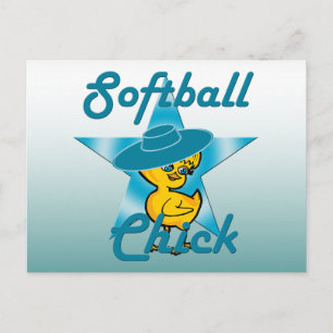 Softball Chick #7 Briefkaart