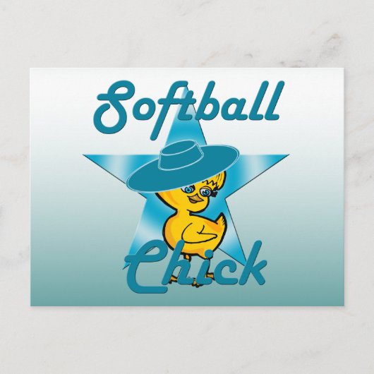 Softball Chick #7 Briefkaart (Voorkant)