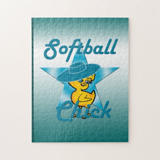 Softball Chick #7 Legpuzzel (Verticaal)