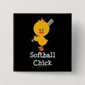 Softball Chick Button (Voorkant)