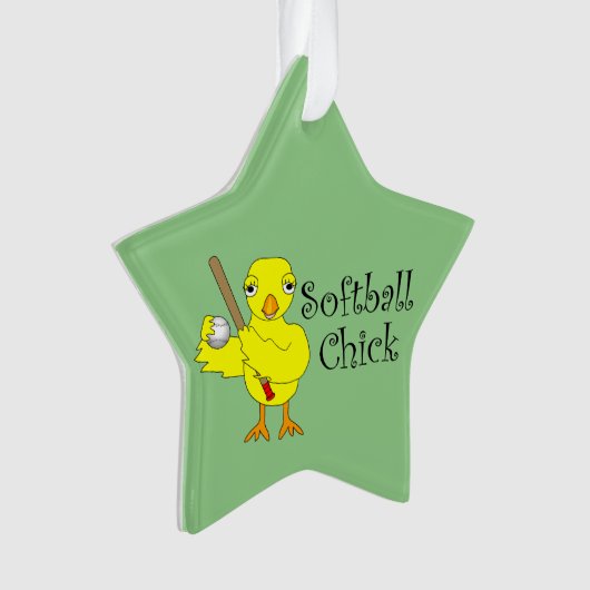 Softball Chick Ornament (voorkant)
