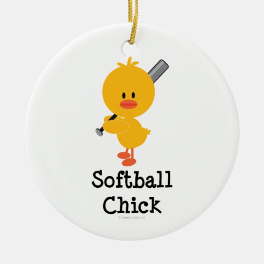 Softball Chick Ornament (Voorkant)