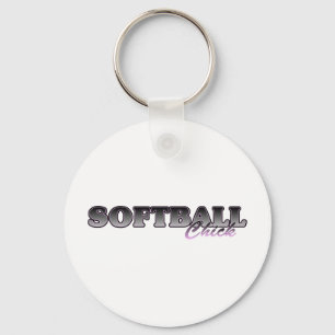 Softball Chick Sleutelhanger