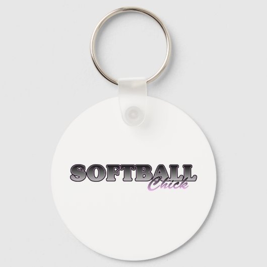 Softball Chick Sleutelhanger (Voorkant)