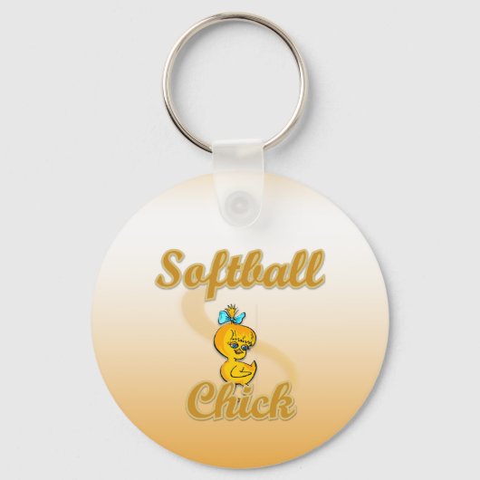 Softball Chick Sleutelhanger (Voorkant)