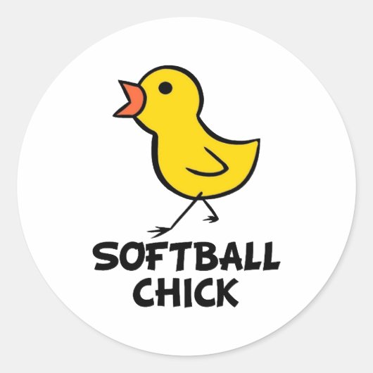 Softball Chick Stickers (Voorkant)