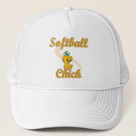 Softball Chick Trucker Pet (Voorkant)