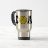 Softball coach banlieue mug - une idée cadeau à la (Devant gauche)