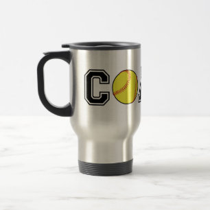 Softball coach banlieue mug - une idée cadeau à la