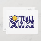 Softball Coach Briefkaart (Voorkant / Achterkant)