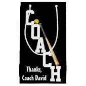 Softball Coach met tas en bal Klein Cadeauzakje (Voorkant)