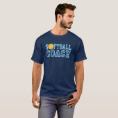 Softball Coach T-shirt (Voorkant volledig)