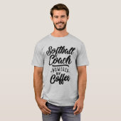 Softball Coach-taaktitel Cadeau T-shirt (Voorkant volledig)