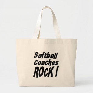 Softball Coaches Rock! canvas tas