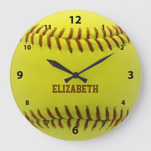 Softball Custom Ball Wall-klok Grote Klok