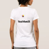 Softball-dames T-Shirt (Achterkant)