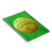 Softball Dirty Name Numéro d'équipe Ball Carnet (Côté Droit)
