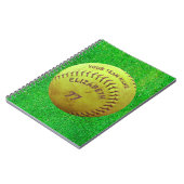 Softball Dirty Name Numéro d'équipe Ball Carnet (Côté gauche)