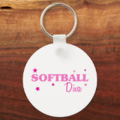Softball Diva Sleutelhanger (Voorkant)