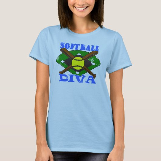 Softball Diva T-shirt (Voorkant)