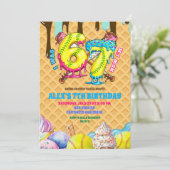 Softball Drip 67 boy Birthday Party Invitation (Debout devant)