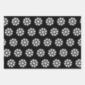 Softball en Snowflake Red en Black Kerstmis Inpakpapier Vel (Voorkant 3)
