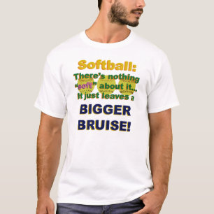 Softball er is niets zachts aan het T-shirt