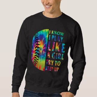 Softball for Girls Softball Tie Dye Trui