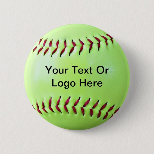Softball Fundraising Magnet, Sleutelhanger, Button (Voorkant)