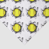 Softball Gift Tissuepapier (Detail)