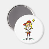 Softball Girl Magnet (Recto/Verso)