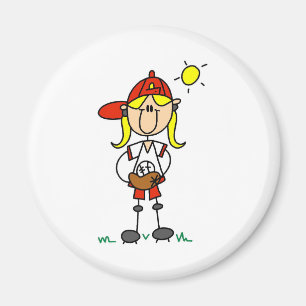 Softball Girl Magnet Magneet