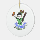 Softball Girl Ornament (Links)