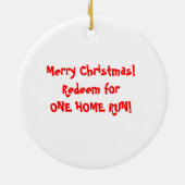 Softball Girl Ornament (Achterkant)