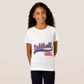 Softball Girl T-shirt (Voorkant volledig)