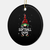 Softball Gnome Buffalo Pset Matching Family Chris Keramisch Ornament (Links)