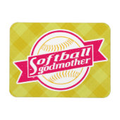 Softball Godmoeder Magnet Magneet (Horizontaal)