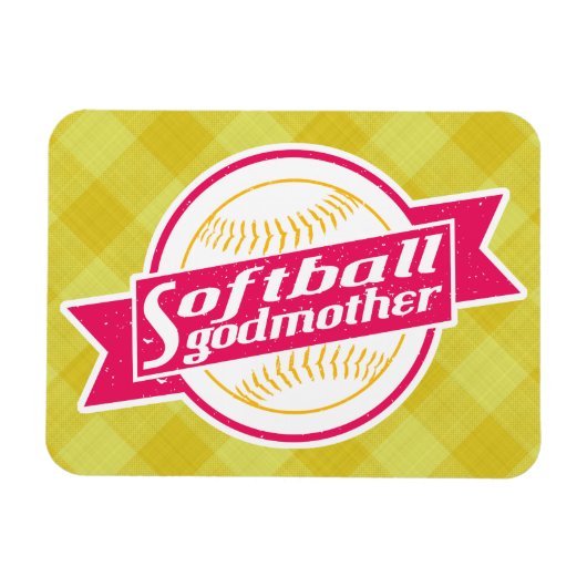 Softball Godmoeder Magnet Magneet (Horizontaal)