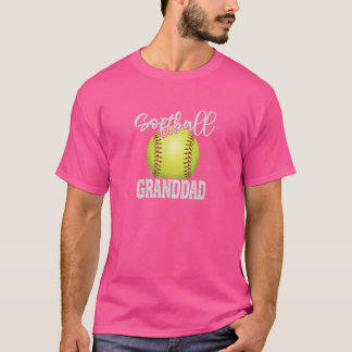 Softball Granddad  Softball Family Matching T-shirt