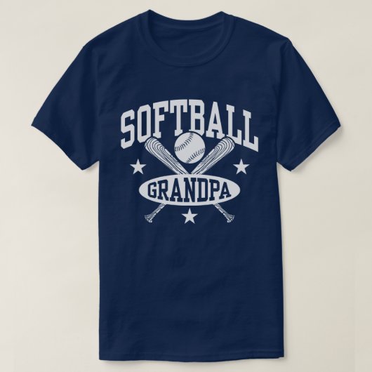 Softball Grandpa T-shirt (Design voorkant)