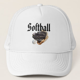 Softball-handschoenen en Logo, Trucker Pet