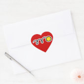 Softball Hart Sticker (Envelop)