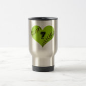 Softball Heart Travel mug Reisbeker (Center)