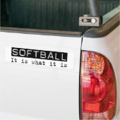 Softball Het is Bumpersticker (Op Truck)