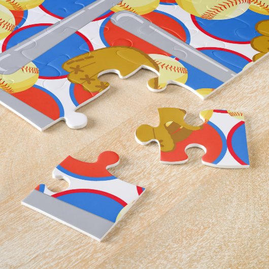 Softball invoeren legpuzzel (Zijkant)